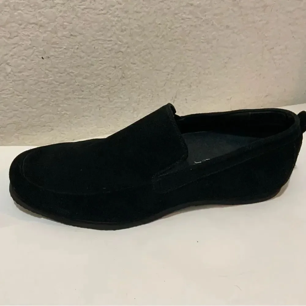 Via Spiga Studio Black Suede Men Loafers Size 10.5 M LikNew